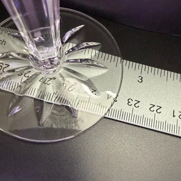 Lenox Masterpiece Collection Crystal Champagne Flutes Set of 4 Clear Home 9.25" - Picture 11 of 11